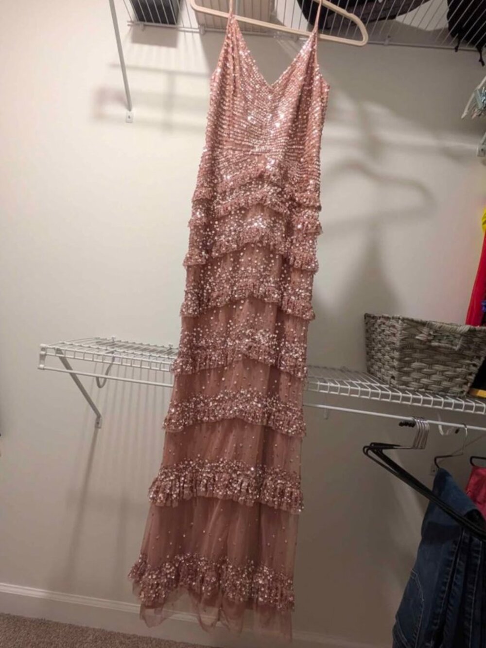 Adrianna Papell Sequin Gown Size 2